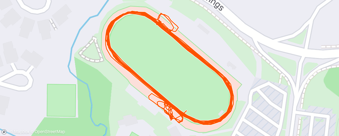 Map of the activity, Afternoon Run