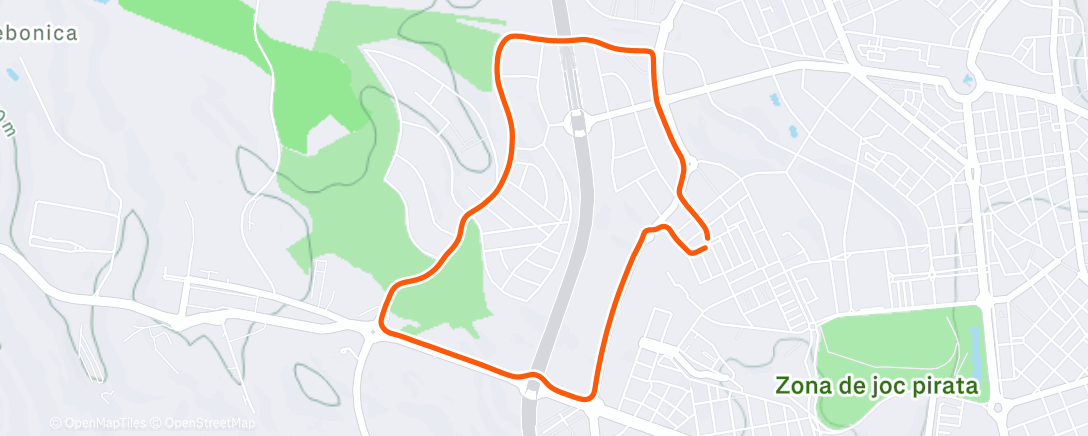 Map of the activity, Afternoon Walk