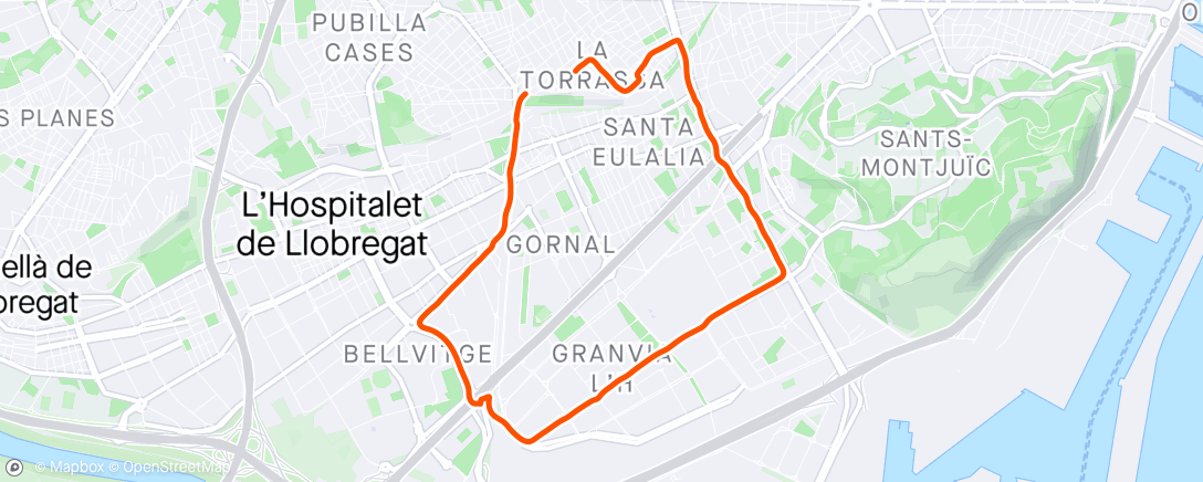 Map of the activity, 10km fàcil 🇪🇸