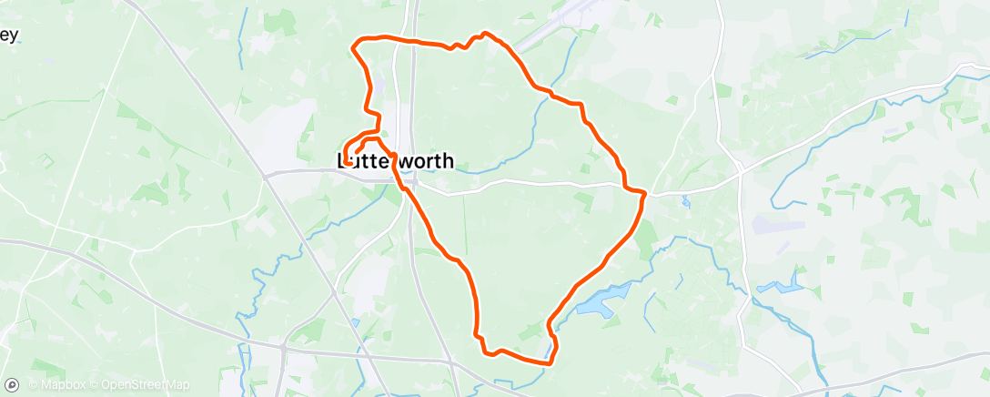 Map of the activity, Lunch Ride
