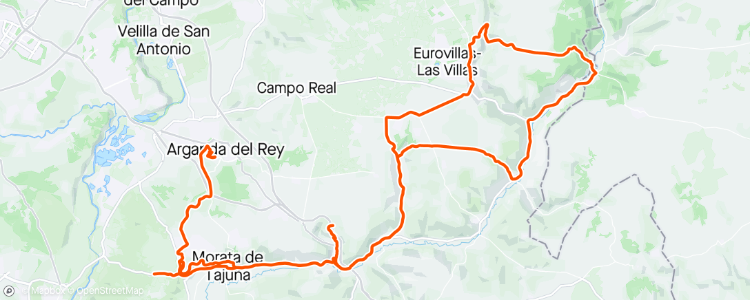 Map of the activity, Los Pinos , Los Cochinos, Col de las Cabras , La nueva