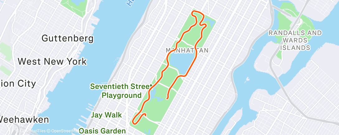 Map of the activity, Zwift - Speed Surge on Knickerbocker in New York