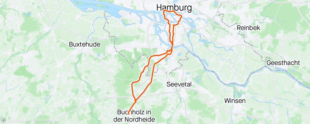 Mapa da atividade, Fahrt am Nachmittag