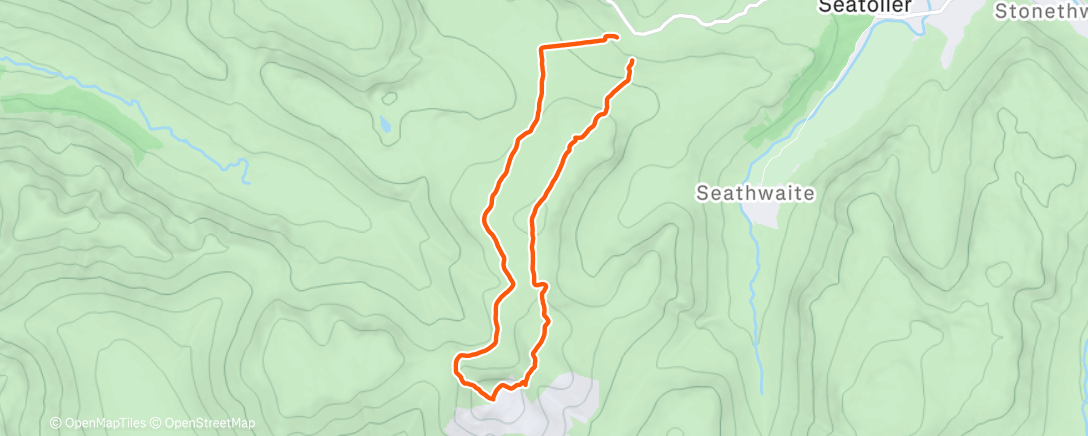 Map of the activity, Morning Hike