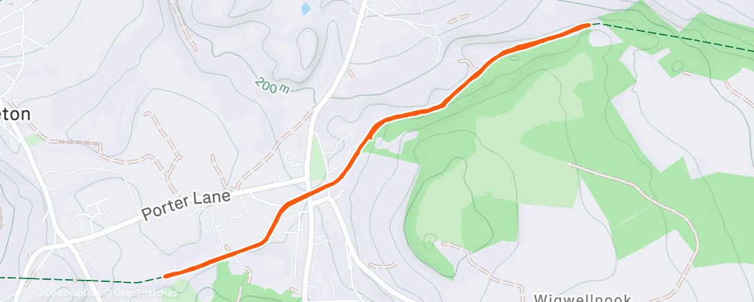 Map of the activity, Morning Run