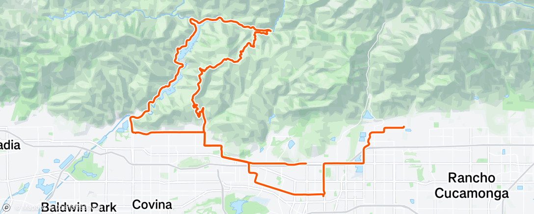 Map of the activity, Morning Ride