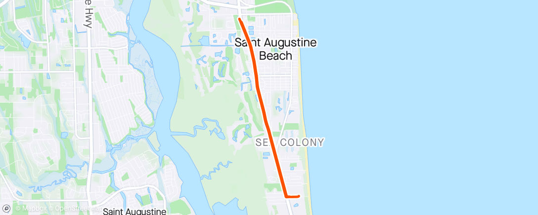 Map of the activity, Windy AF bike to the gym