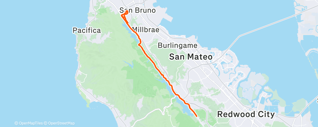 Map of the activity, Morning Ride