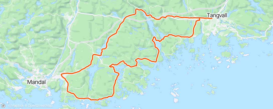 Map of the activity, Søgne Mandal T/r