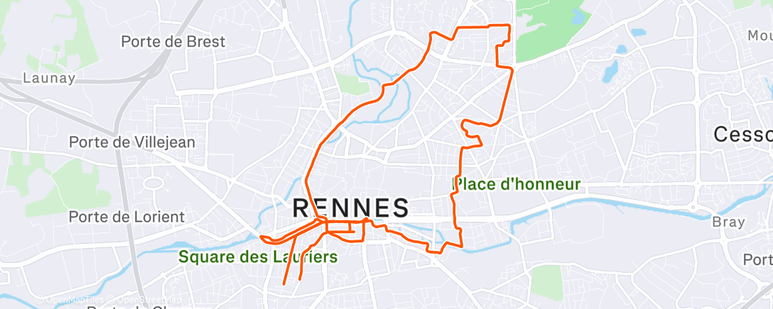 Map of the activity, Sortie Sobhisport Bla-bla-bla