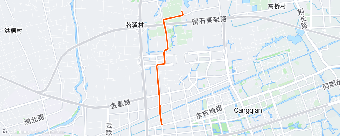 Mapa da atividade, 晨间骑行