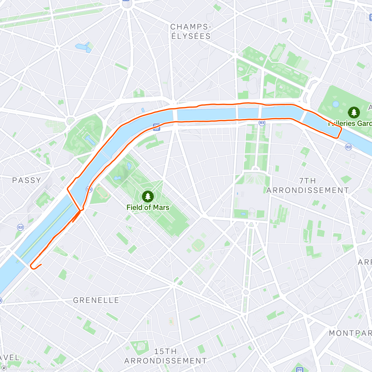 Map of the activity, Mais Oui