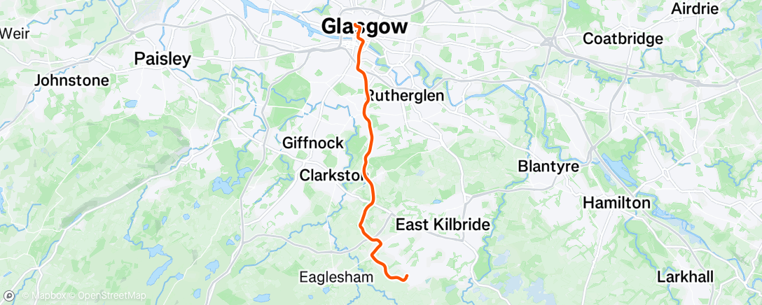 Map of the activity, Morning Ride