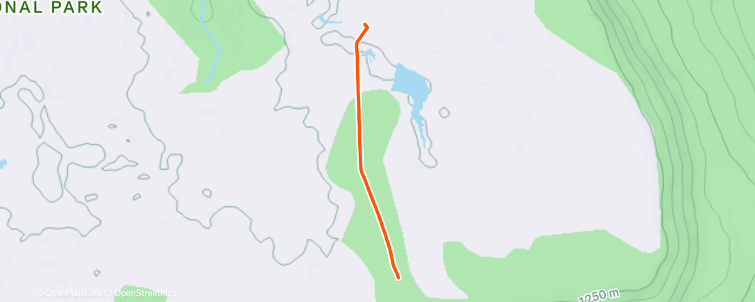 Map of the activity, Afternoon Walk