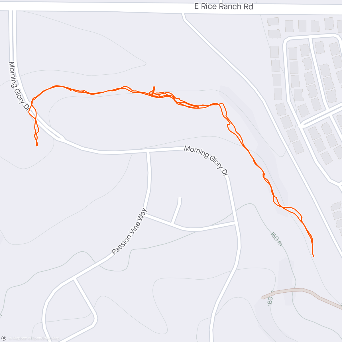 Карта физической активности (Great family hike at Rice Ranch)