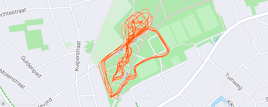 Map of the activity, Cyclocross is boss