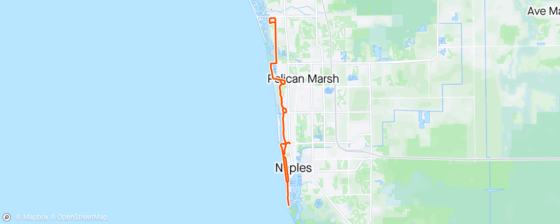 Map of the activity, Double Coffee Ride