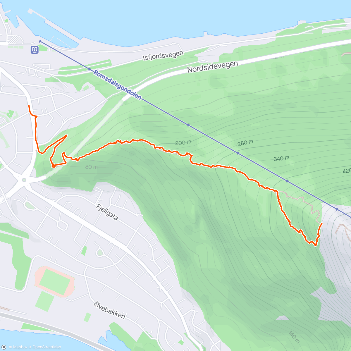 Map of the activity, Rampestreken & Nesaksla