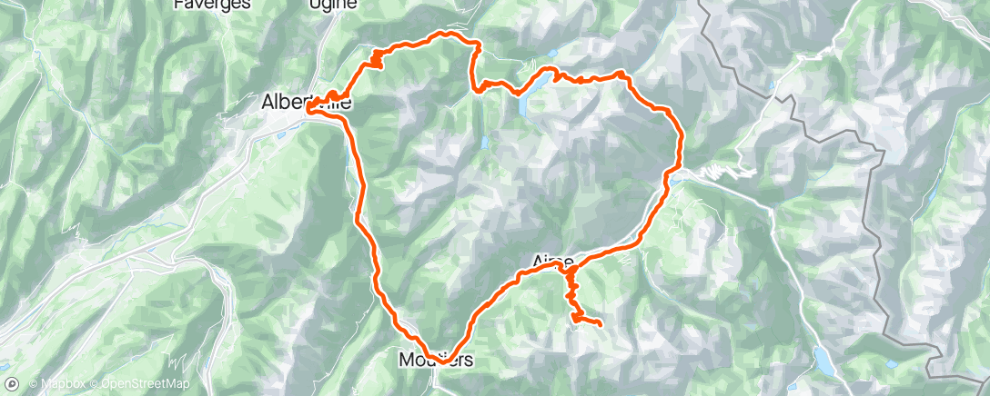 Map of the activity, La plagne #2