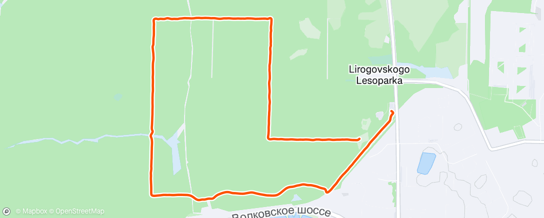 Map of the activity, Трейлраннинг (после обеда)