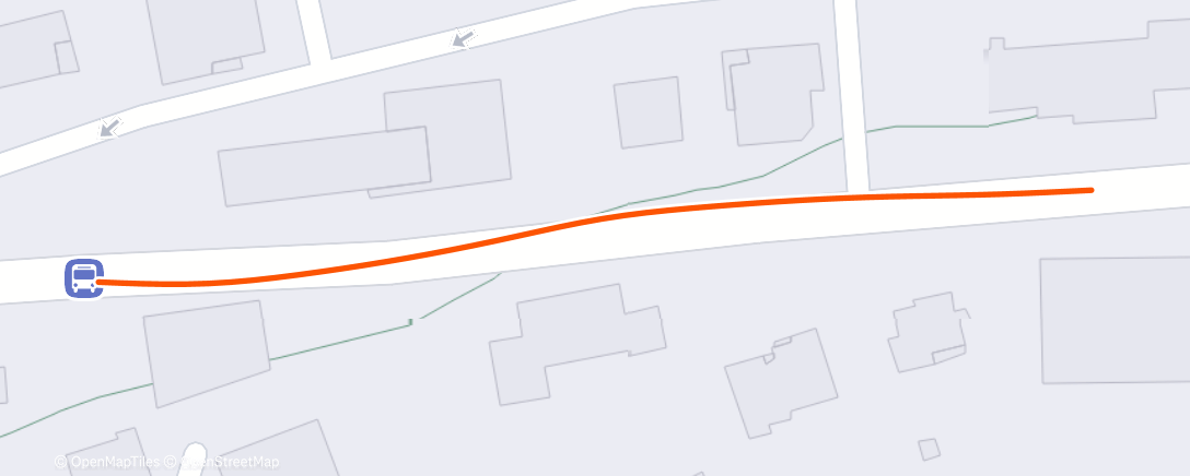 Map of the activity, Course à pied le midi