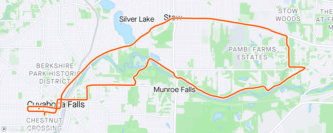 Map of the activity, 90% humidity + post race + exhausted + solo = LSD