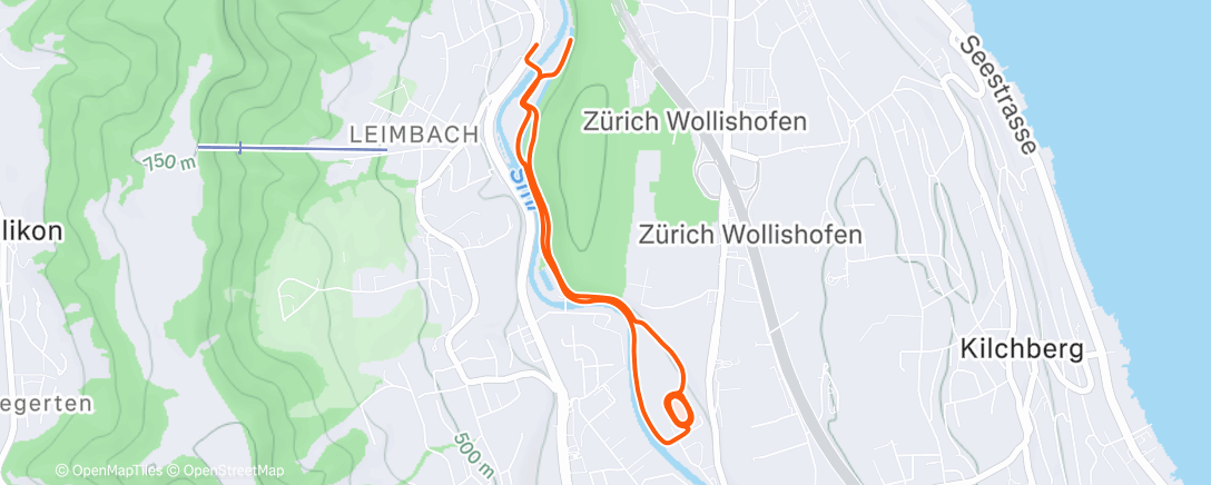 Карта физической активности (Traillauf am Nachmittag)