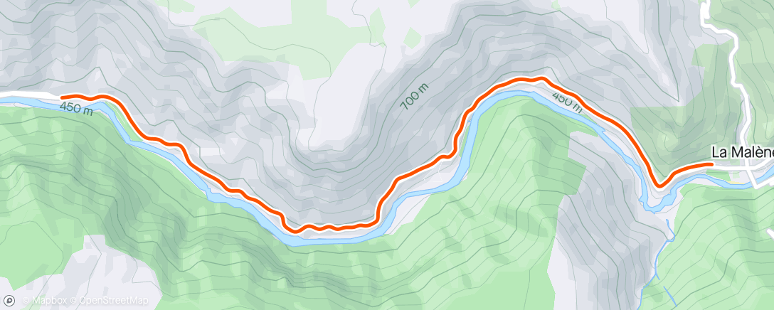 Map of the activity, Kinomap - Gorges du Tarn