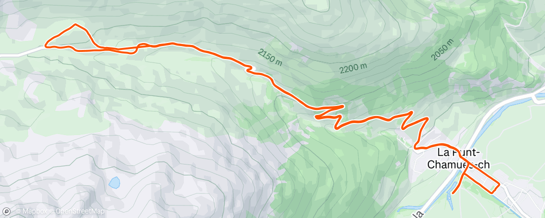 Map of the activity, Schneeschuhwanderung am Morgen