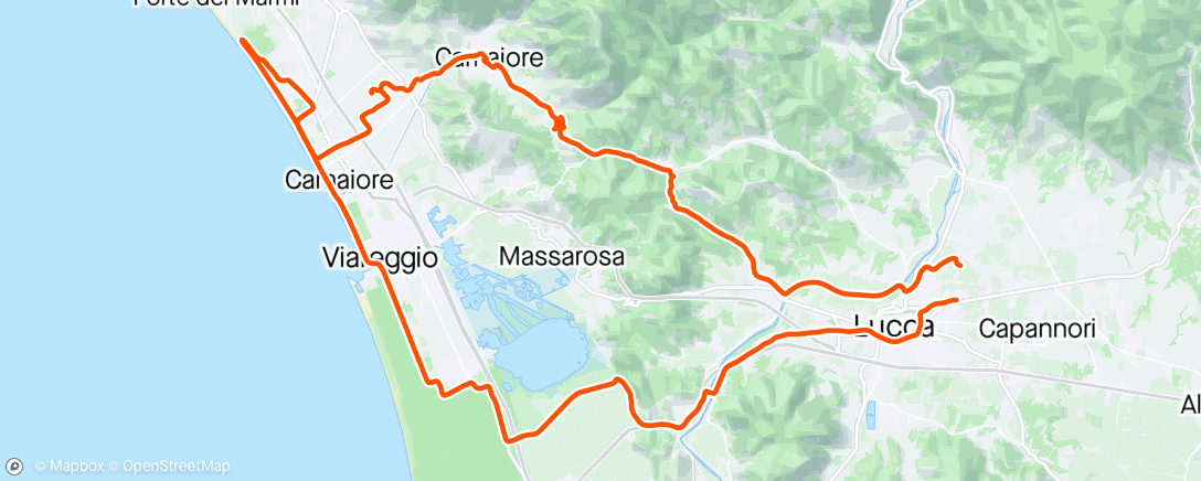Map of the activity, Piazzano - Camaiore - Marina di Pietrasanta - "Idrovore" ☀️🌦️⛈️