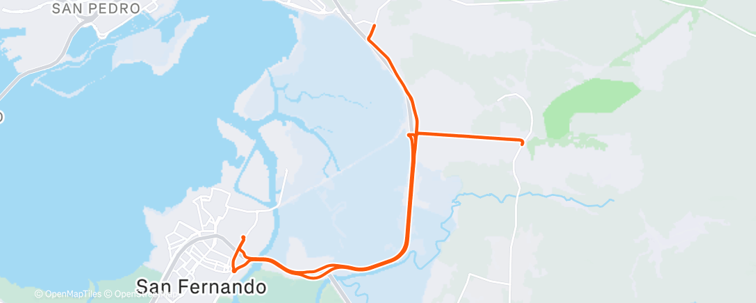 Карта физической активности (Bicicleta por la mañana)