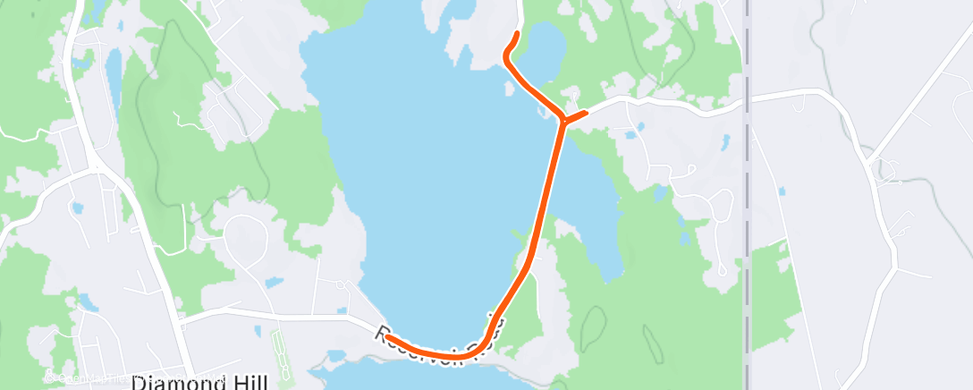 Map of the activity, Morning Run