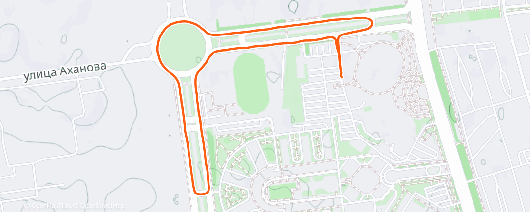 Карта физической активности (Дневной забег)