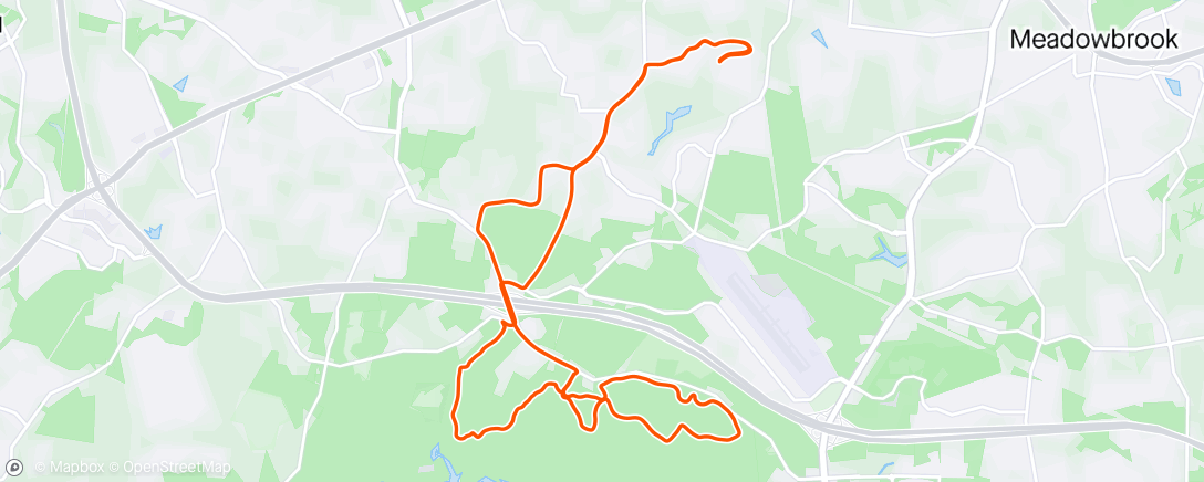 Map of the activity, Afternoon Ride