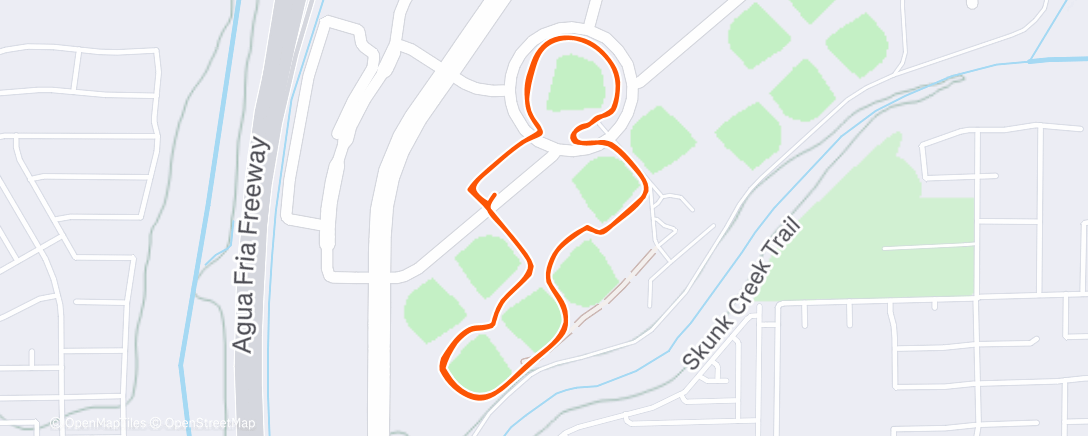 Map of the activity, Night Walk