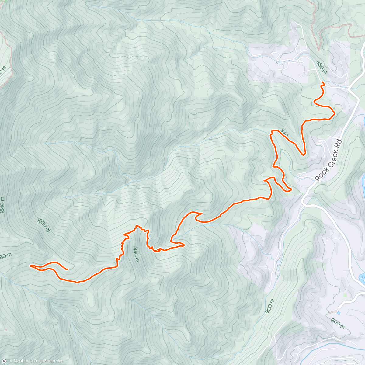 Map of the activity, Backpacking the Blacks: day 1