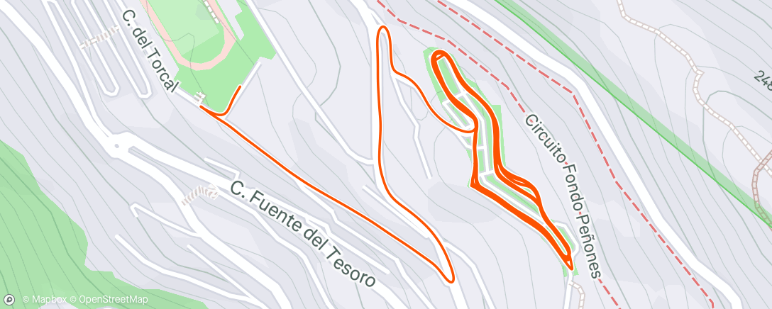 Mappa dell'attività Car Park loops in the snow! 🥶