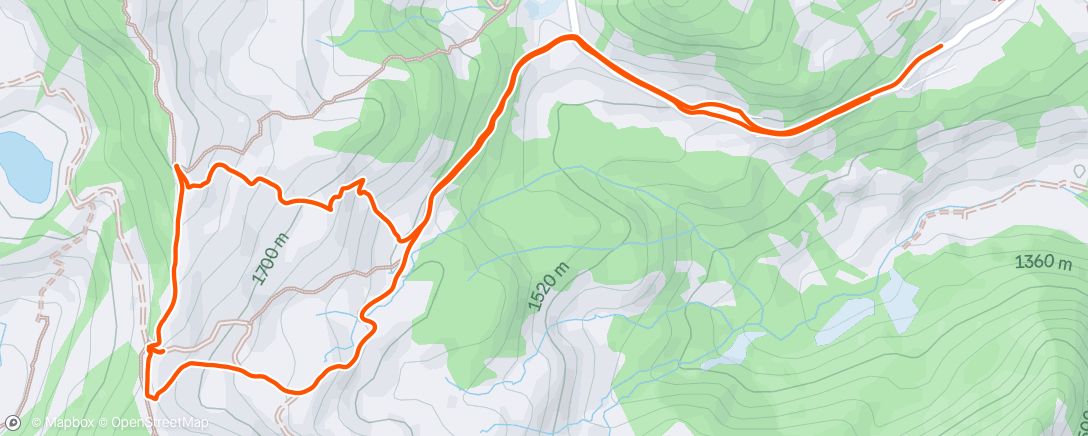 Map of the activity, Easy tourtje ⛷️