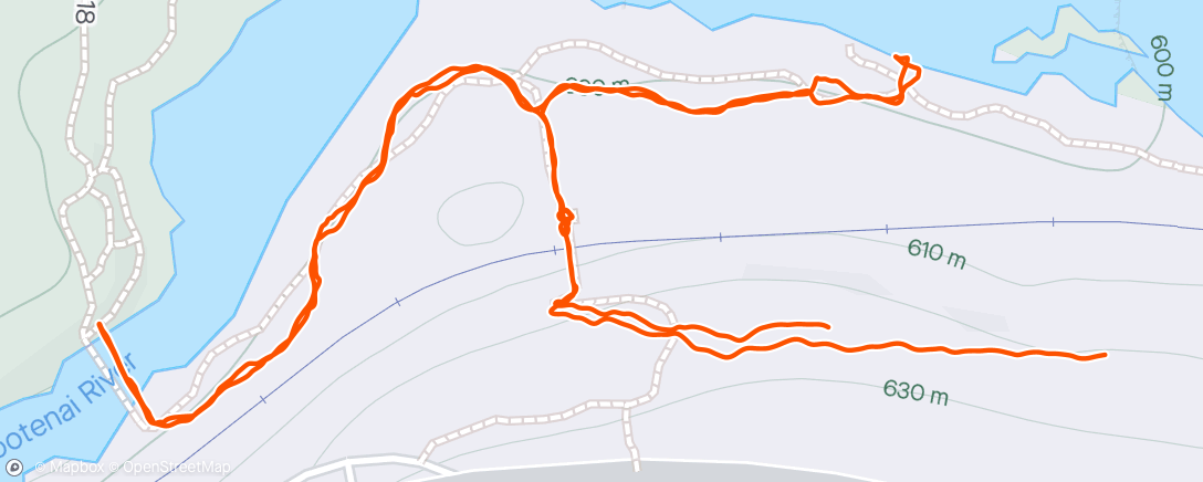Mapa da atividade, Kootenai Falls