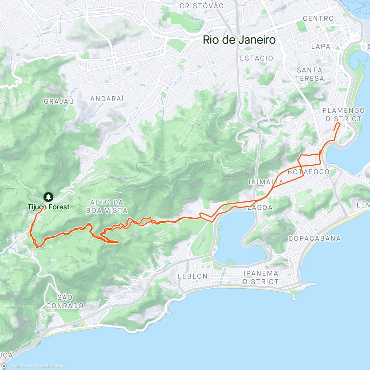 Mappa dell'attività Mesa - Postinho