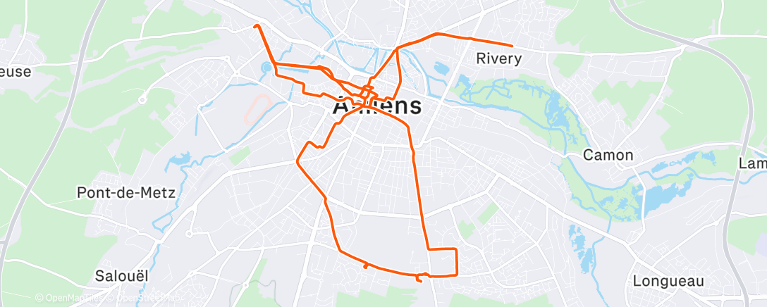 Map of the activity, Morning Ride