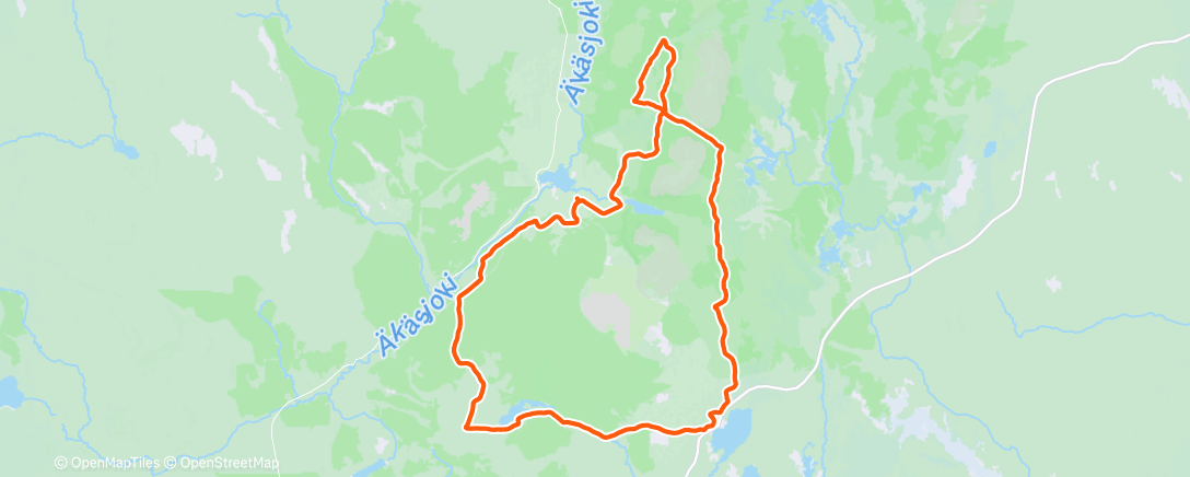 Map of the activity, Morning Nordic Ski