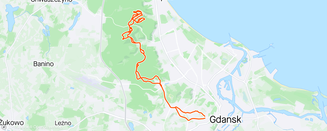 Map of the activity, MTB to jest to ❤️