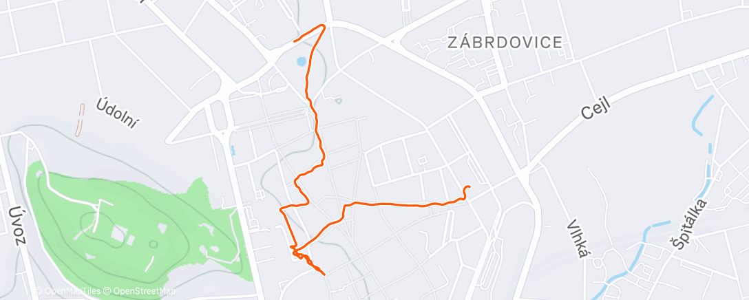 Map of the activity, Vianocne trhy Brno