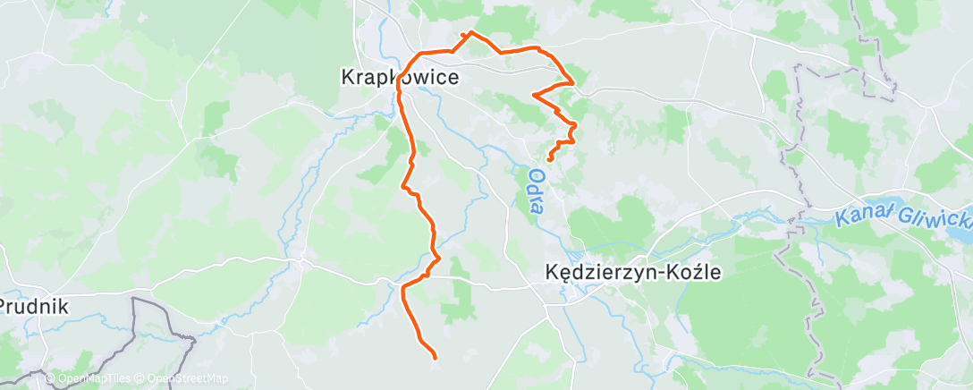 Map of the activity, Lunch Gravel Ride