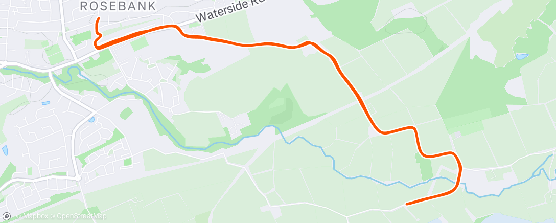 Map of the activity, Morning Run