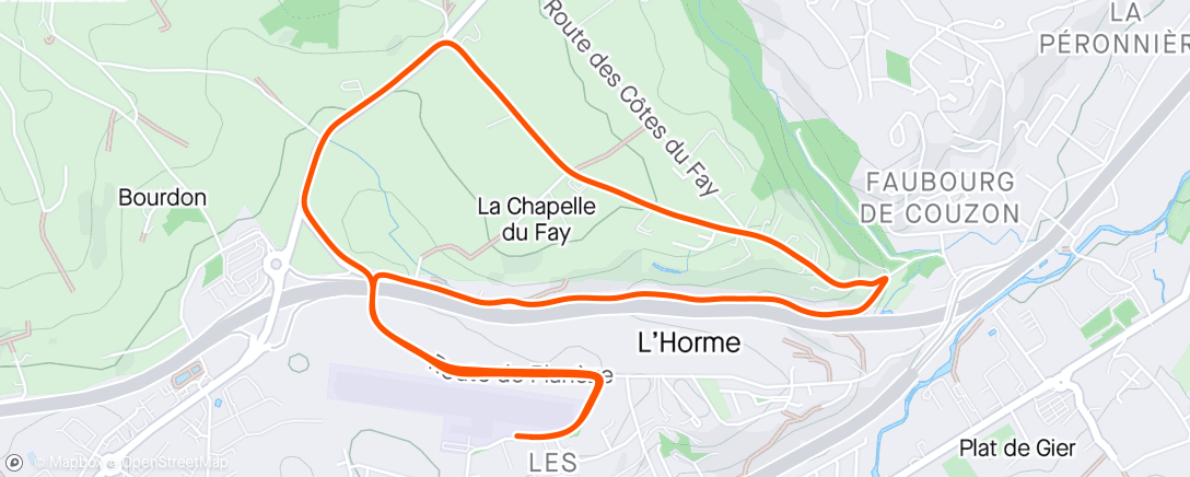 Map of the activity, Y'a plus qu'a
