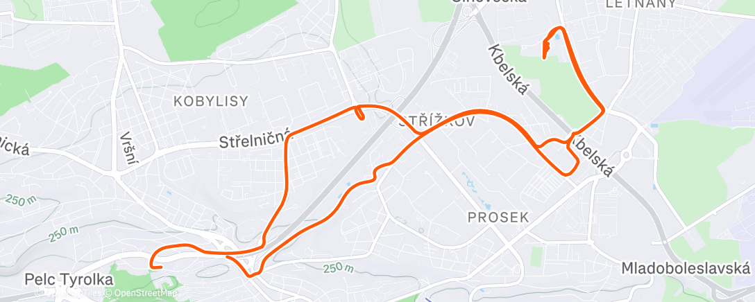 Map of the activity, Spinning