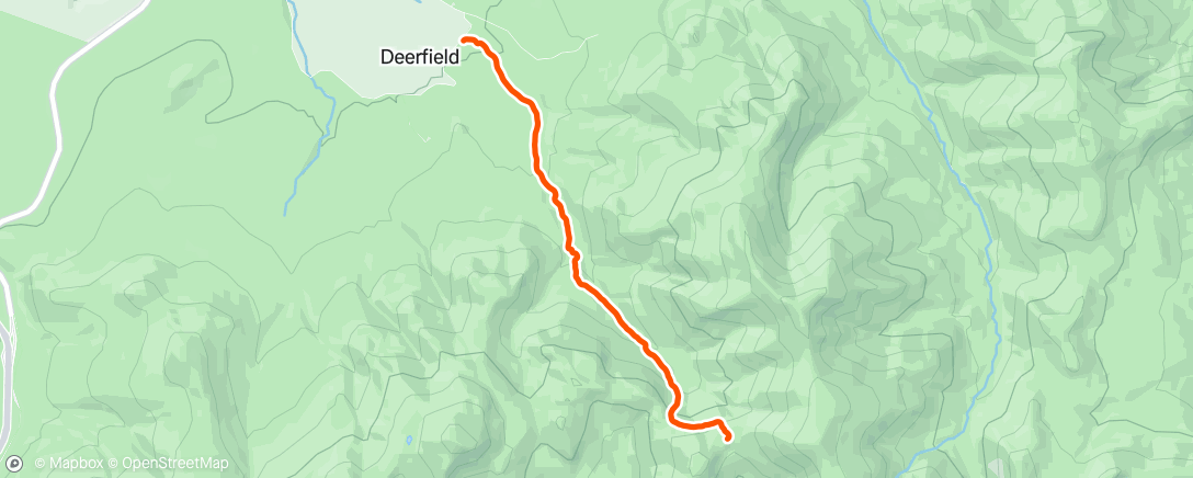 Map of the activity, Morning Trail Run