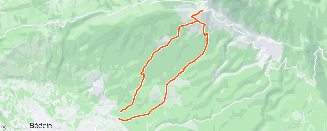 Mapa da atividade, Trail dans l'après-midi